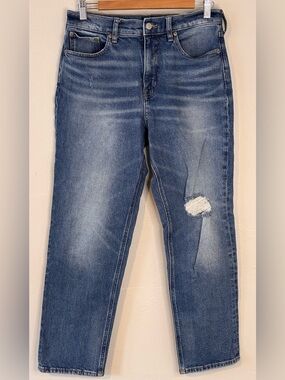 J. Crew Women’s Size 28 Classic Straight Distressed Denim Jeans High Rise